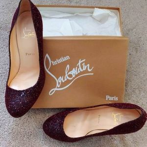 Authentic Christian Louboutin Ron Ron Oxblood Pump